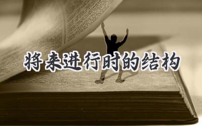 将来进行时的结构